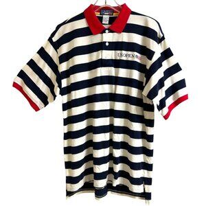 Vintage U.S. Open Golf Collection‎ Striped Polo Oversized Size Large